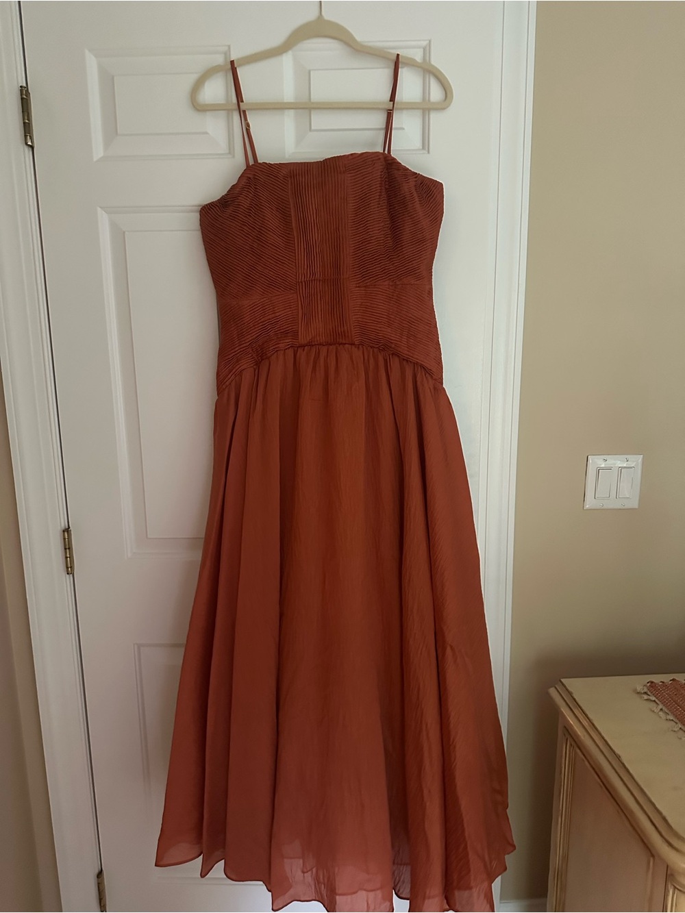 Aje Contour Gown Coral Clay US 10 Aus 14 - Picture 4 of 8